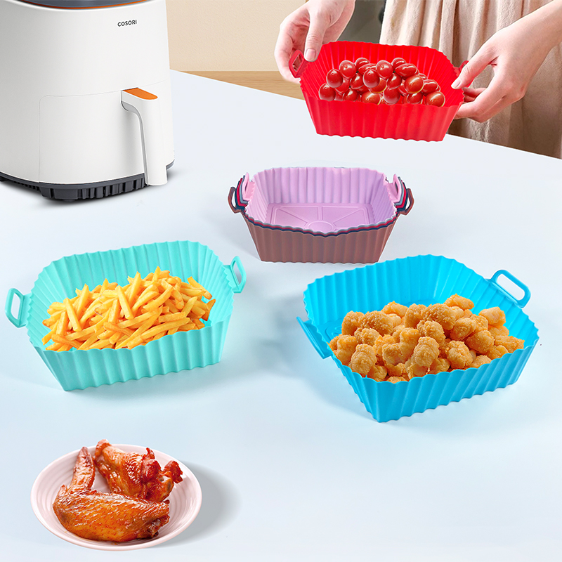 silicone air fryer bowl